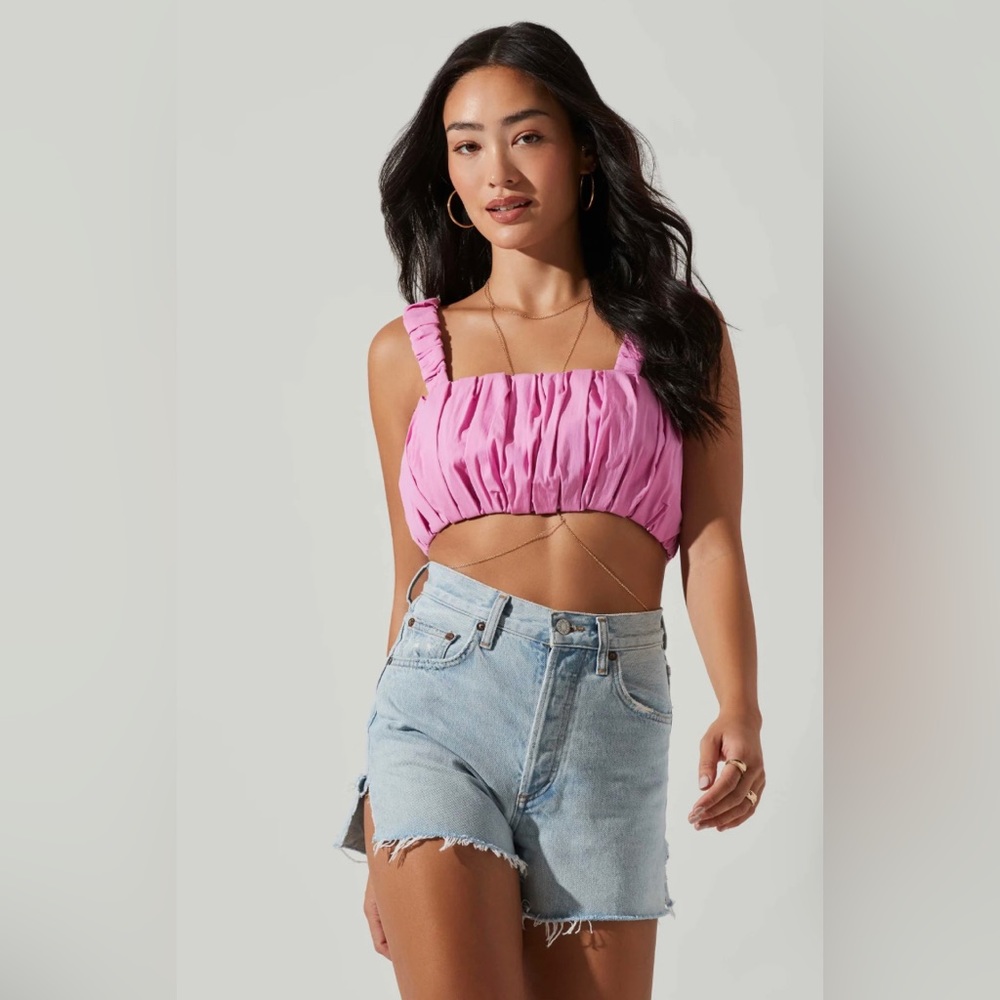 Boutique Sale! NWT! ASTR • DIAJA Square Neck Crop Top • SZ S • Retail $78